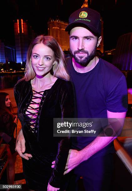 Television personality Brody Jenner and model Kaitlynn Carter attend "Infamous Wednesdays" at Hyde Bellagio at the Bellagio on December 30, 2015 in...