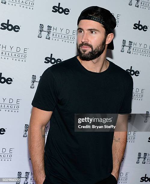 Television personality Brody Jenner arrives at Hyde Bellagio at the Bellagio to host "Infamous Wednesdays" on December 30, 2015 in Las Vegas, Nevada.