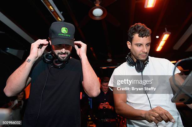 Television personality Brody Jenner and DJ Devin Lucien perform during "Infamous Wednesdays" at Hyde Bellagio at the Bellagio on December 30, 2015 in...