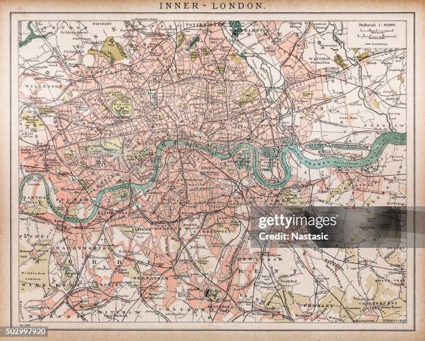 historische karte von london (18. jahrhundert - hyde park - london stock-grafiken, -clipart, -cartoons und -symbole