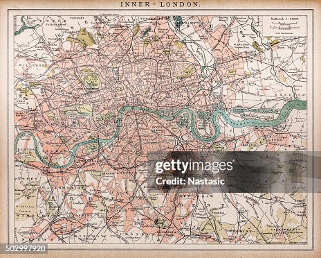 Historic map of London (18th Century) Historic map of London (18th Century)