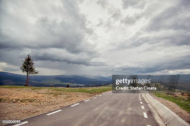 road near the clouds - cluj napoca stock pictures, royalty-free photos & images