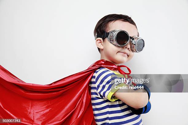 super hero - child superman stock pictures, royalty-free photos & images