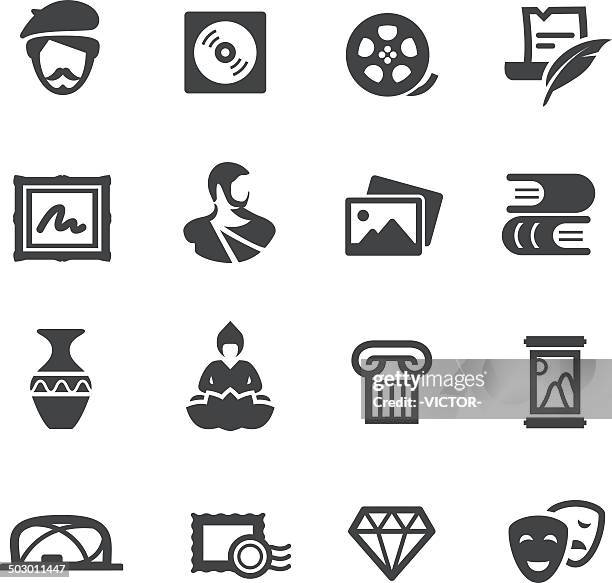 artwork icons - acme series - painting art product stock illustrations