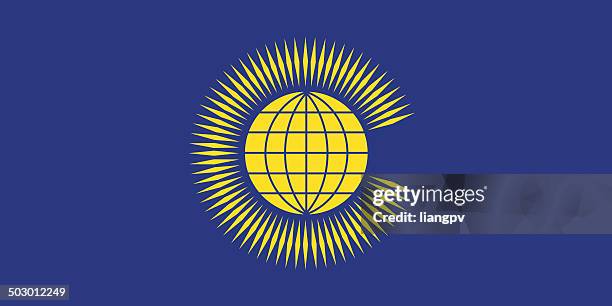 flag of commonwealth - british empire stock illustrations