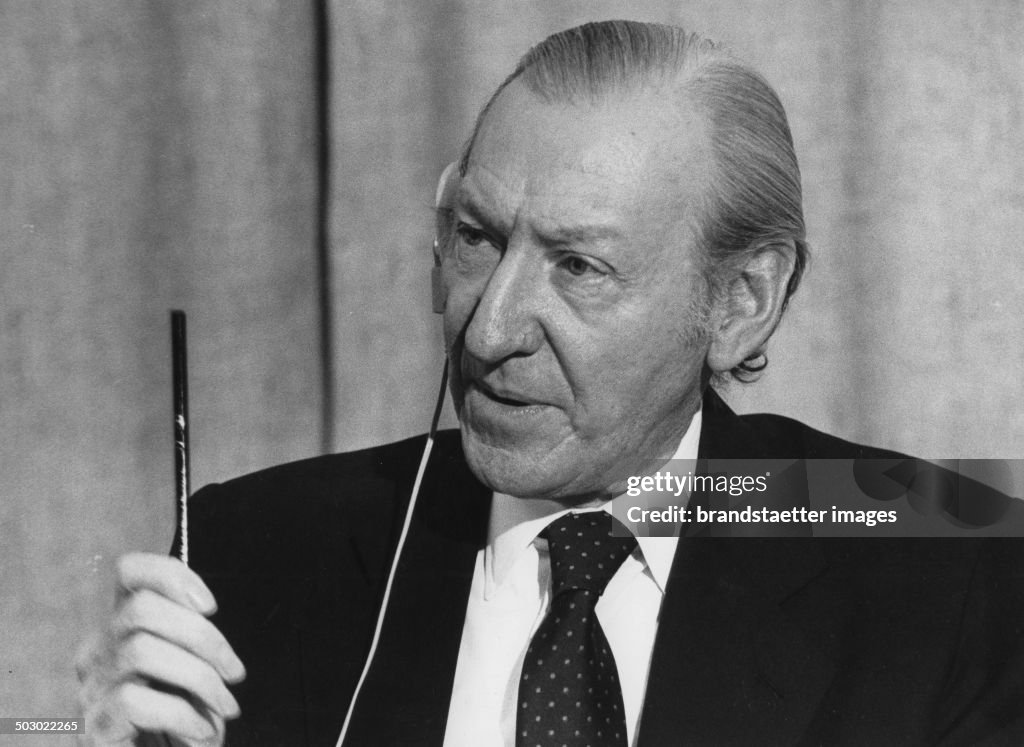 Secretary-General Of The United Nations Kurt Waldheim. Geneva. February 1981. Photograph.
