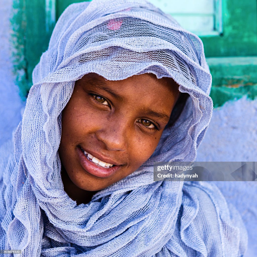 Beautiful Muslim girl in Southern Egypt