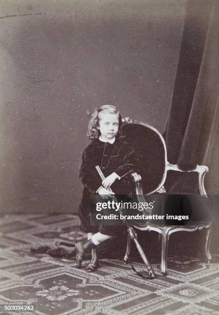 Prince Franz Ferdinand son of Archduke Karl Ludwig; Archduke - heir to the throne. About 1868. Photograph by Adèle. Vienna [Prater Street 18 Hotel de...