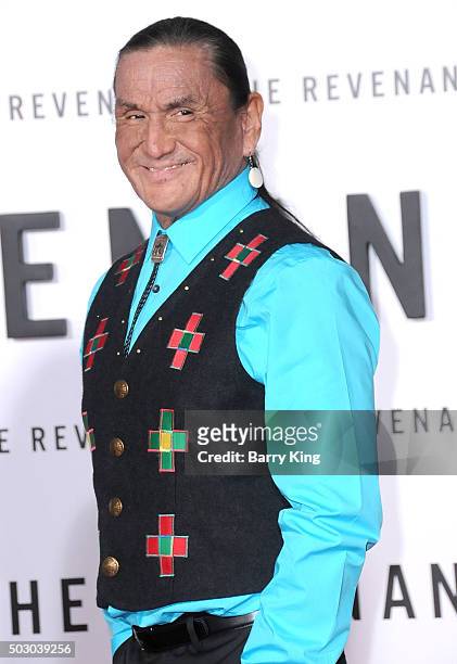 Actor Duane Howard attends the Premiere of 20th Century Fox's 'The Revenant' at TCL Chinese Theatre on December 16, 2015 in Hollywood, California.