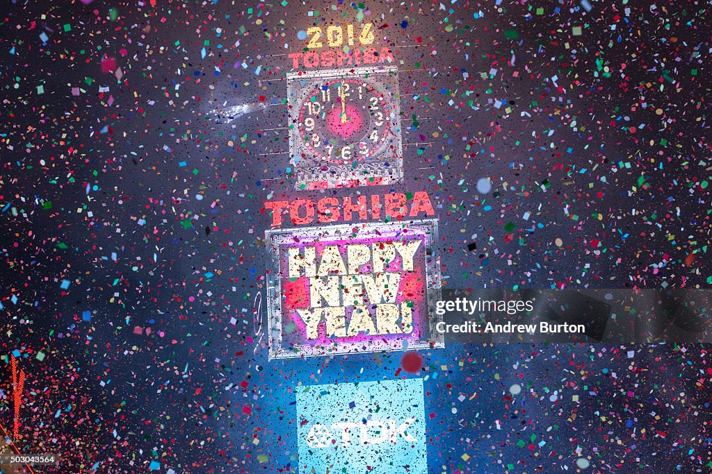 New York's Times Square Hosts Annual New Year's Eve Celebration