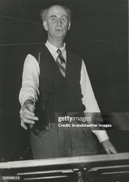 German conductor Wilhelm Furtwängler, circa 1950.