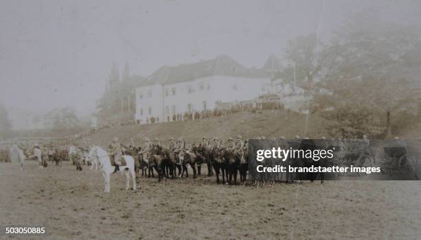 Flitschfeier to the 10th anniversary of the victorious and final breakdown battle of the Isonzo with Austrian cavalrymen in Styria. October 1927....