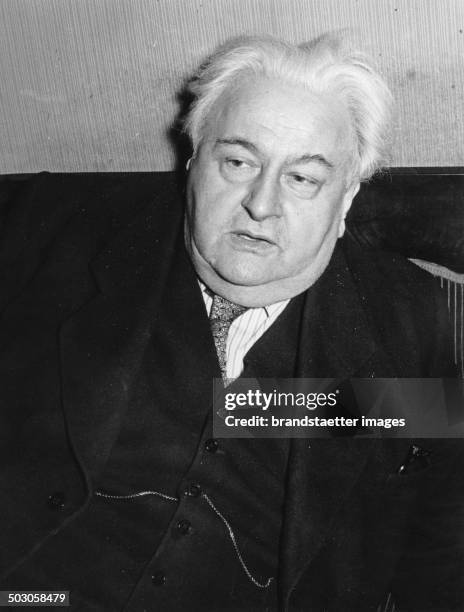 Austrian composer Joseph Marx. Photograph. 1952.