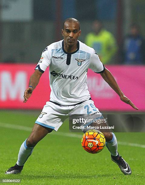 Abdoulay Konko of SS Lazio of FC Internazionale Milano in action during the Serie A match between FC Internazionale Milano and SS Lazio at Stadio...