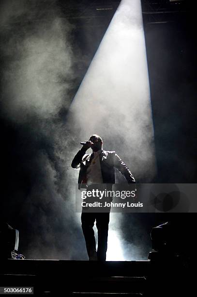 Sean "P Diddy" Combs perfoms at Pitbull's New Years Eve Revolution 2016 at Bayfront Park Amphitheater on December 31, 2015 in Miami, Florida.