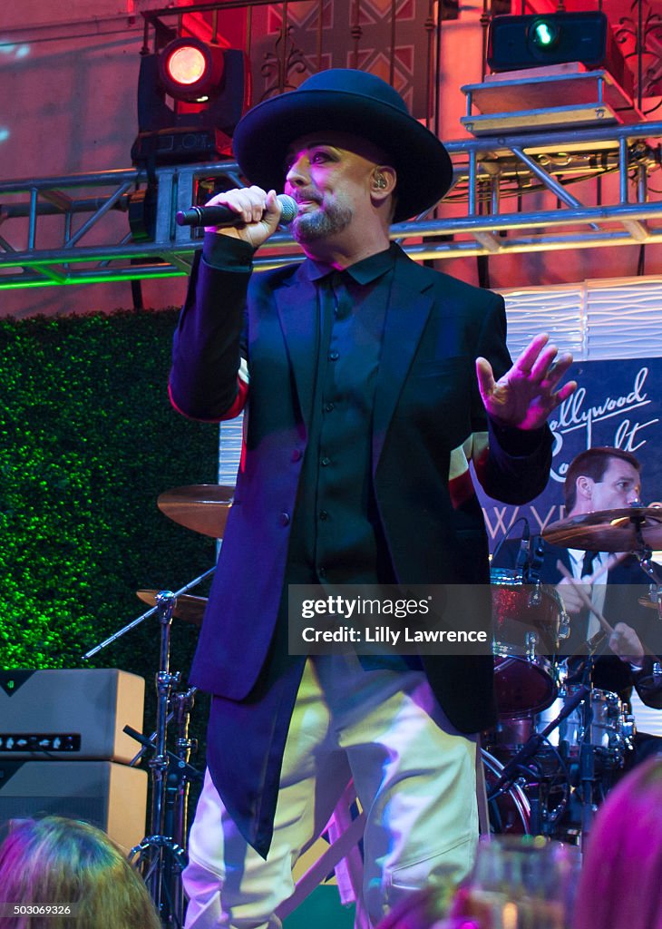 Boy George And Theophilus London Perform At The Hollywood Roosevelt Hotel's New Year's Eve Party