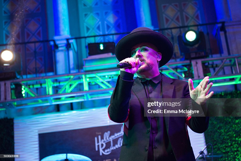 Boy George And Theophilus London Perform At The Hollywood Roosevelt Hotel's New Year's Eve Party