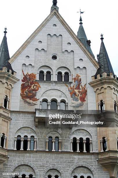 germany: neuschwanstein castle - neuschwanstein stock pictures, royalty-free photos & images