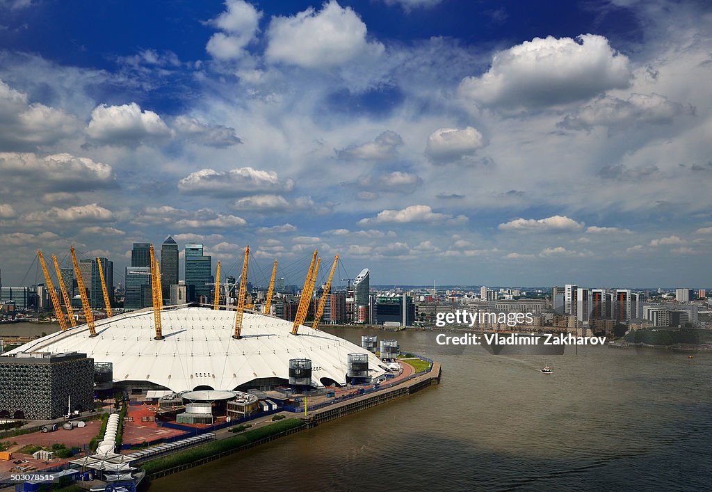 Aerial view of London