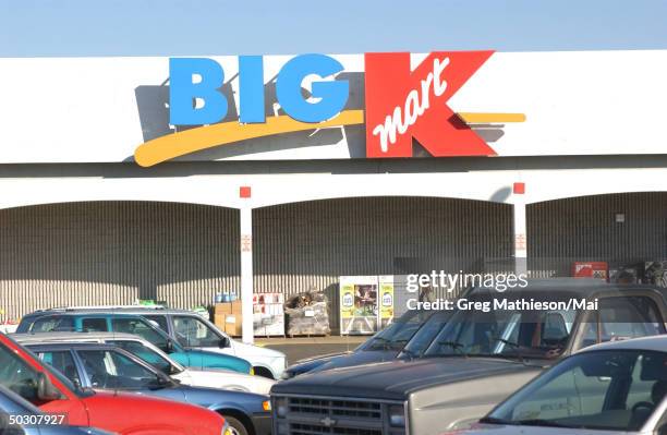 Exterior of a K-Mart store, the giant retailer which just announced that they had entered into Chapter 11 bankruptcy protection.