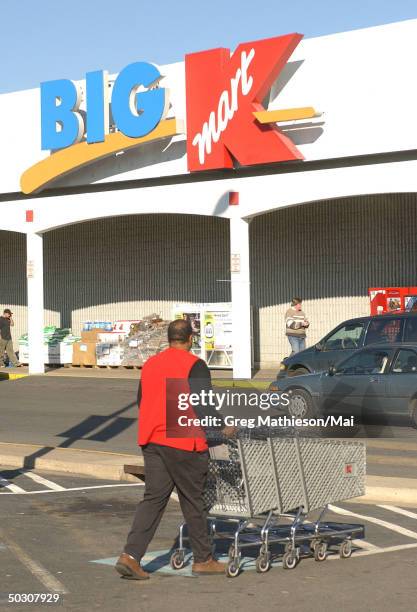 Exterior of a K-Mart store, the giant retailer which just announced that they had entered into Chapter 11 bankruptcy protection.