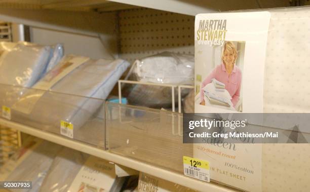 Matha Stewart housewares shelf at a K-Mart store, the giant retailer which just announced that they had entered into Chapter 11 bankruptcy protection.