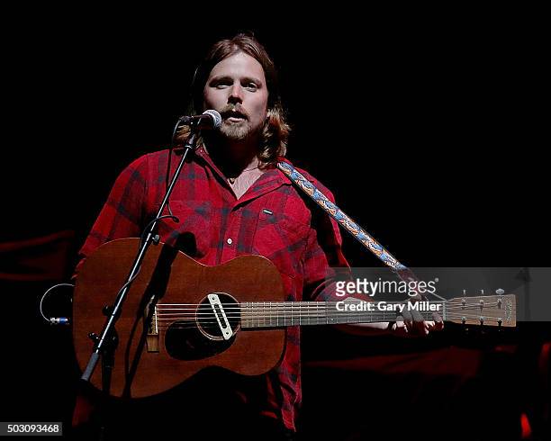 Lukas Nelson, son of Willie Nelson performs in concert at ACL Live on December 31, 2015 in Austin, Texas.