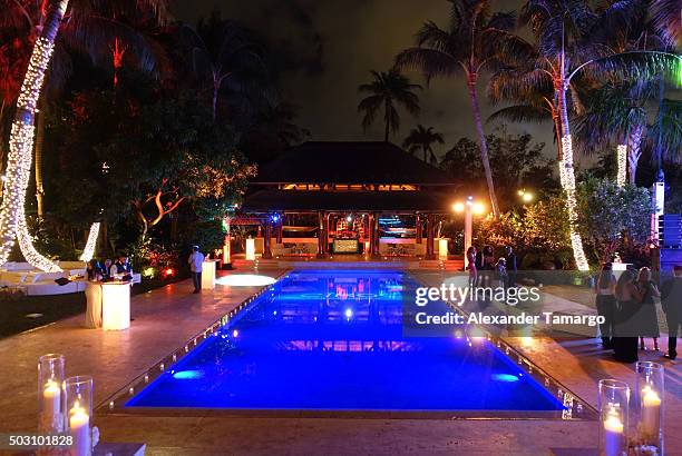 Atmosphere at Sean 'Diddy' Combs and CIROC Ultra-Premium Vodka New Year's Eve Party On Star Island in Miami, FL on December 31, 2015.