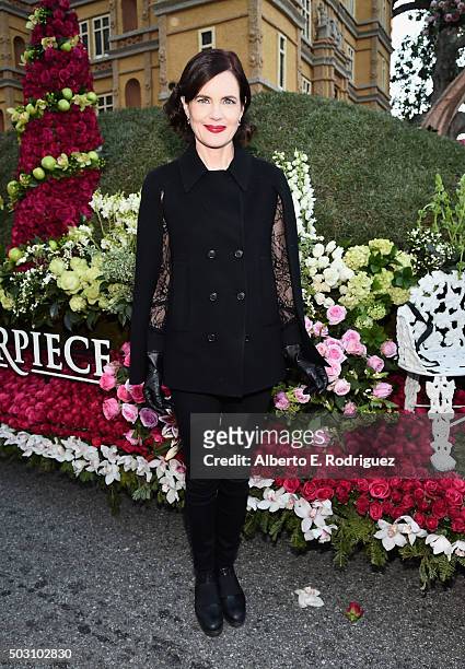 Actress Elizabeth McGovern participates in the 127th Tournament of Roses Parade presented by Honda on January 1, 2016 in Pasadena, California.