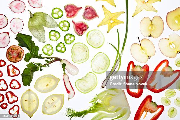 Produce Slices High-Res Stock Photo