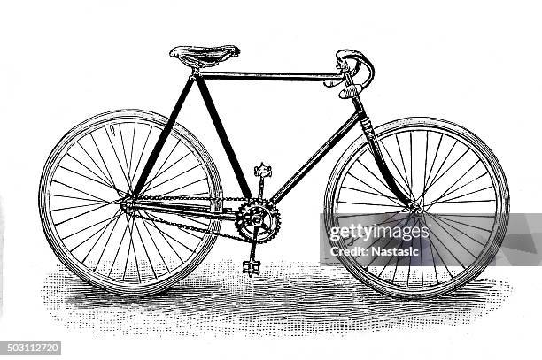 racing bicycle - racing bicycle stock illustrations