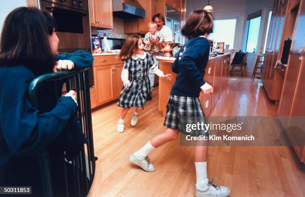 S Good Morning America medical correspondent Dr. Nancy Snyderman, author of DR. NANCY SNYDERMAN'S GUIDE TO GOOD HEALTH, watching husband Doug Meyers...