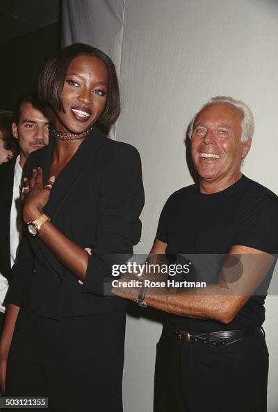Giorgio Armani And Naomi Campbell Giorgio Armani And Naomi Campbell