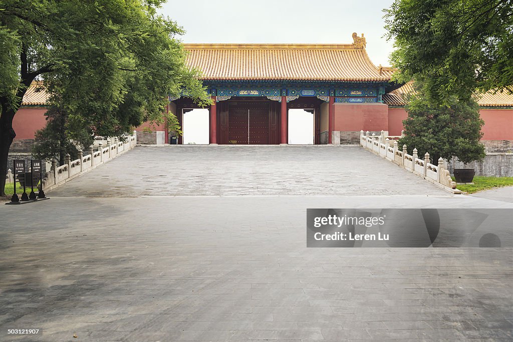 The entrance of ancient Chinese imperial palace.