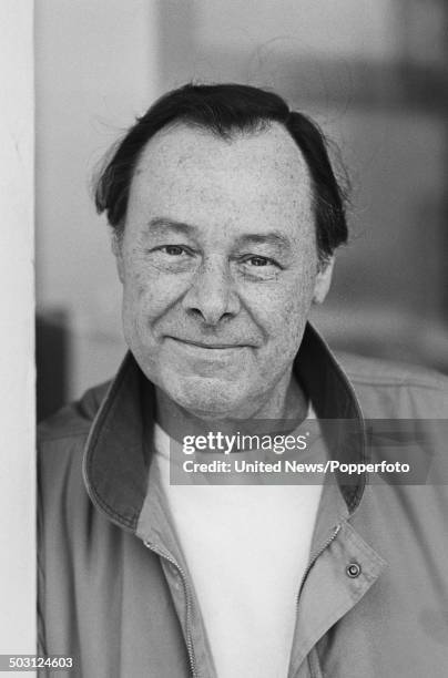 English actor Bill Treacher who plays Arthur Fowler in the soap opera Eastenders posed on set at Elstree on 6th February 1986.