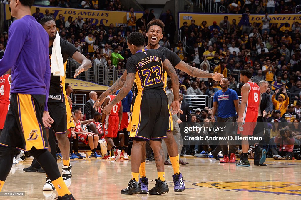 Philadelphia 76ers v Los Angeles Lakers