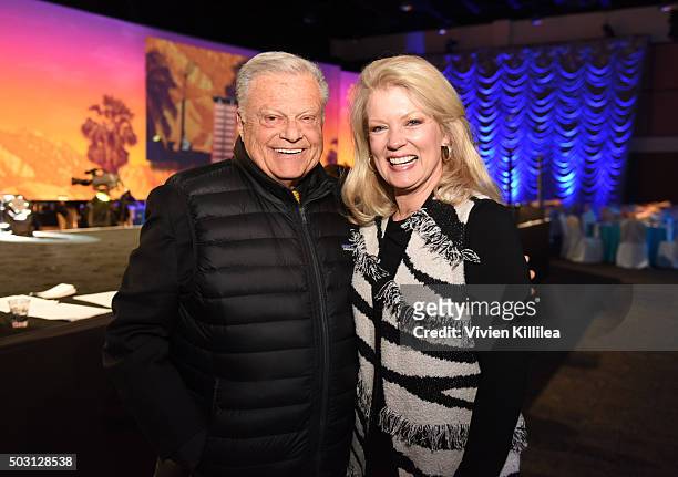 Palm Springs International Film Festival Chairman Harold Matzner and TV personality Mary Hart attend the 27th Annual Palm Springs International Film...