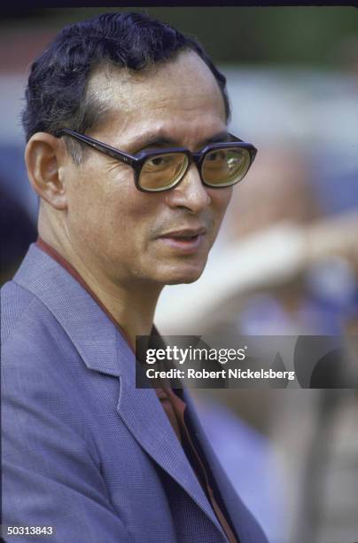 King Bhumibol Adulyadej, aka King Rama, visiting Chiang Mai.