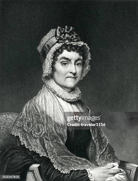 stockillustraties, clipart, cartoons en iconen met abigail adams - abigail adams