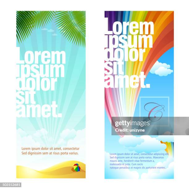 vertical banners - cloud transparent stock illustrations