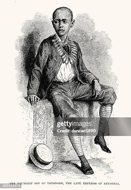 prince of abyssinia - ethiopia stock illustrations