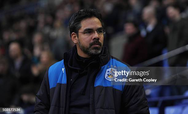 Huddersfield manager David Wagner during the Sky Bet Championship match between Bolton Wanderers and Huddersfield Town at the Macron Stadium on...