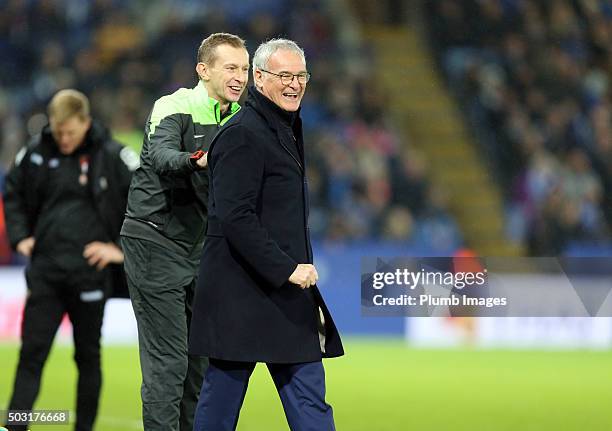 Claudio Ranieri of Leicester City during the second half of the Barclays Premier League match between Leicester City and Bournemouth at the King...