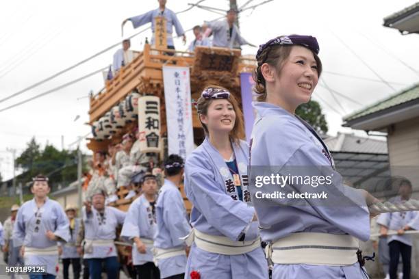 narita gion matsuri - chiba prefecture fotografías e imágenes de stock