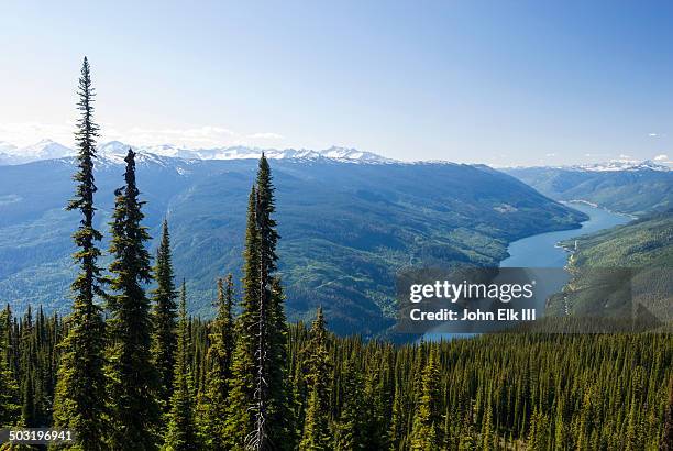 columbia river valley from meadows in the sky pkwy - columbia river stock pictures, royalty-free photos & images