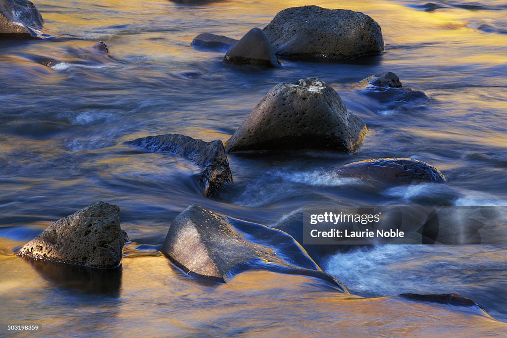 Reflections in Orkhon River, Orkhon Valley