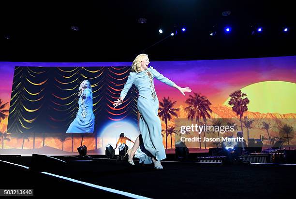 Actress Cate Blanchett accepts the Desert Palm Achievement Award onstage at the 27th Annual Palm Springs International Film Festival Awards Gala at...