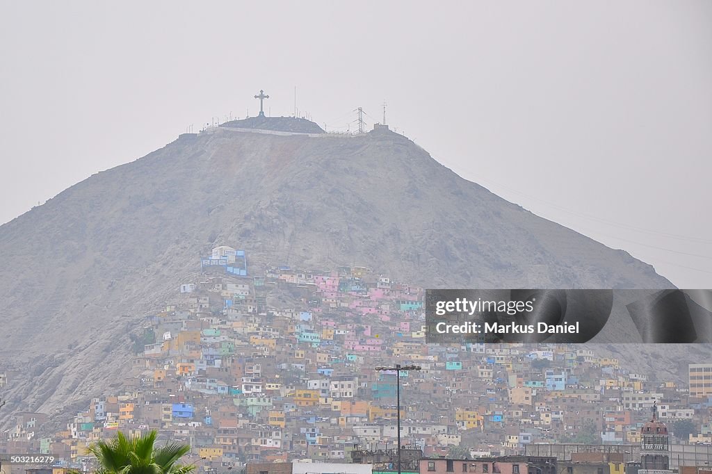 Cerro San Cristobal in Lima, Peru