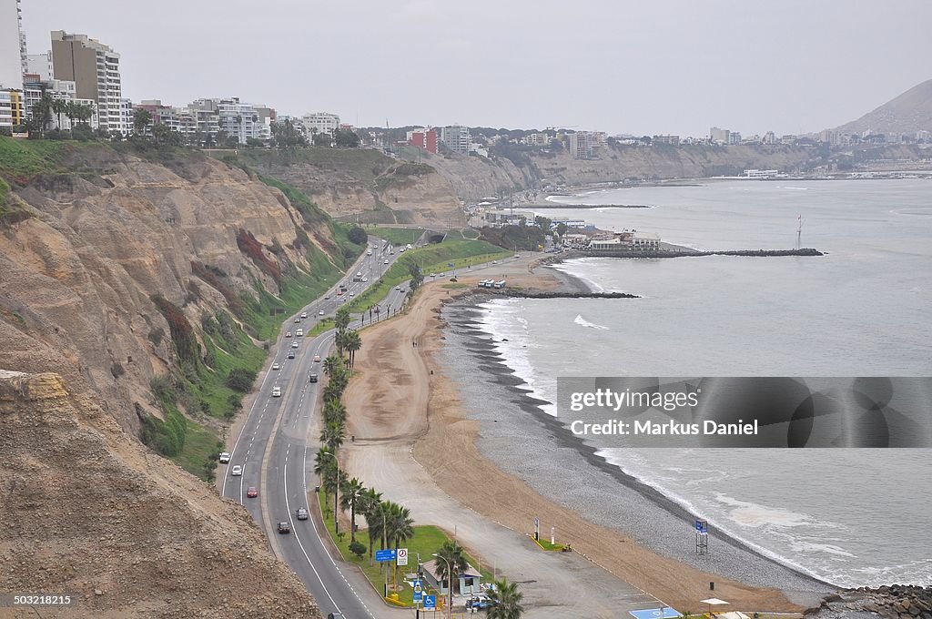 View at the beach and the Circuito de Playas