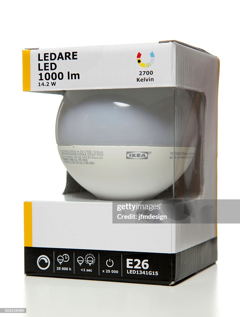 Ledare Ikea E26 Bulb Box High-Res Stock - Getty Images